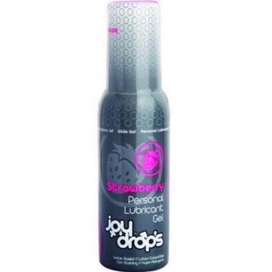 Смазка на водной основе со вкусом клубники JoyDrops Strawberry - 100 мл. - JoyDrops - купить с доставкой в Смоленске