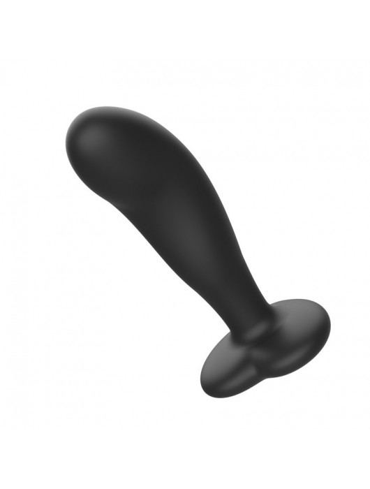 Черный анальный вибратор с пультом ДУ - I-MOON