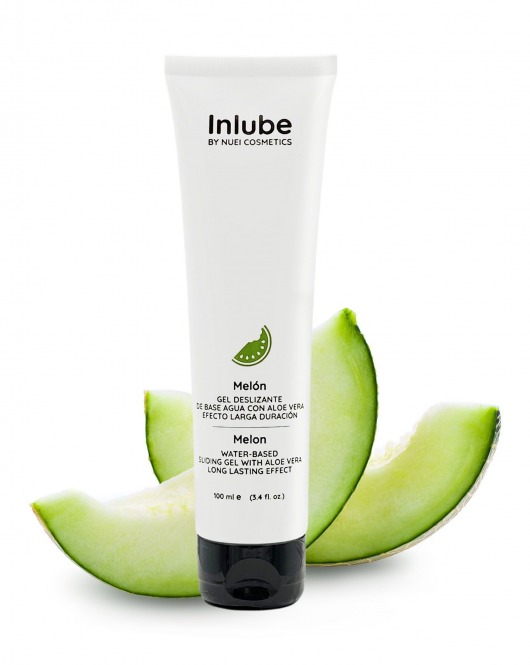 Лубрикант на водной основе Nuei Inlube с алоэ вера и ароматом дыни - 100 мл. - Nuei cosmetics - купить с доставкой в Смоленске