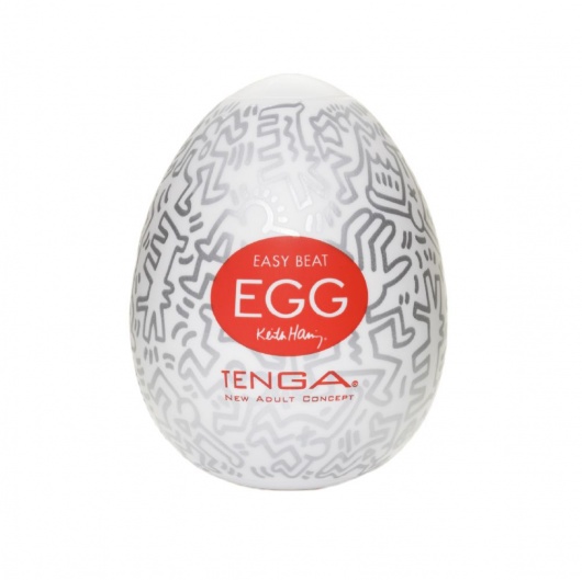 Мастурбатор-яйцо Keith Haring EGG PARTY - Tenga - в Смоленске купить с доставкой