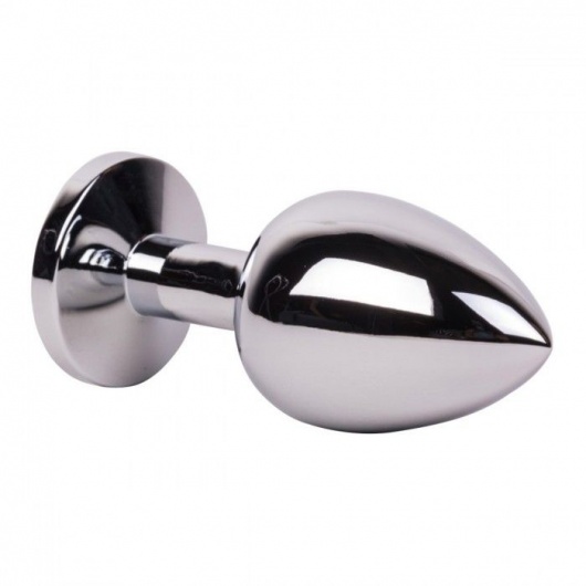 Большой стальной плаг с розовым кристаллом Pink Bubble Gum - 9,5 см. - Erotic Fantasy - купить с доставкой в Смоленске