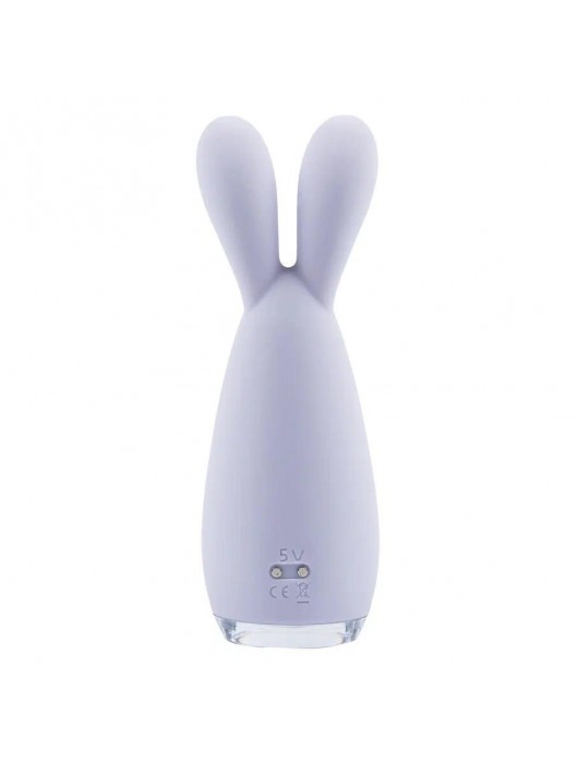 Сиреневый мини-вибратор Reba с мягкими ушками - HOT planet