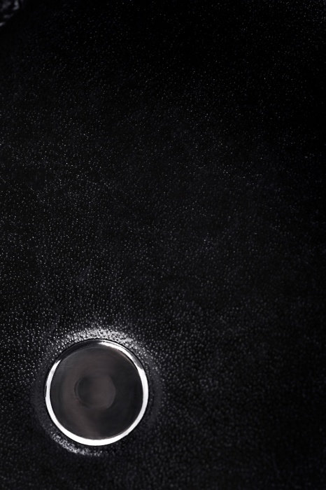 Черный твердый пэддл из натуральной кожи и дерева - 33 см. - Pecado - купить с доставкой в Смоленске