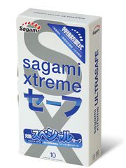 Презервативы Sagami Xtreme Ultrasafe с двойным количеством смазки - 10 шт. - Sagami - купить с доставкой в Смоленске