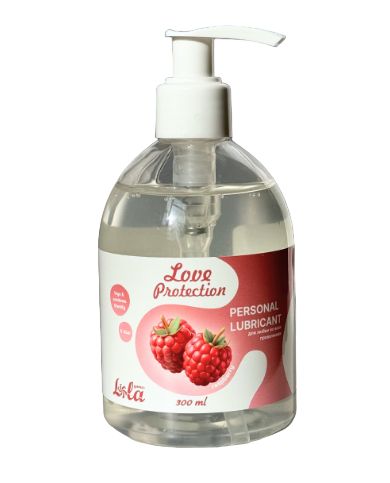 Лубрикант на водной основе Love Protection Raspberry с ароматом малины - 300 мл. - Lola Games - купить с доставкой в Смоленске