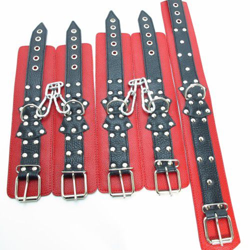 Набор кожаных БДСМ-аксессуаров - БДСМ Арсенал - купить с доставкой в Смоленске