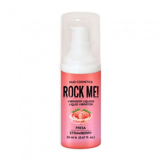 Жидкий вибратор Nuei Rock Me! с ароматом клубники - 20 мл. - Nuei cosmetics - купить с доставкой в Смоленске