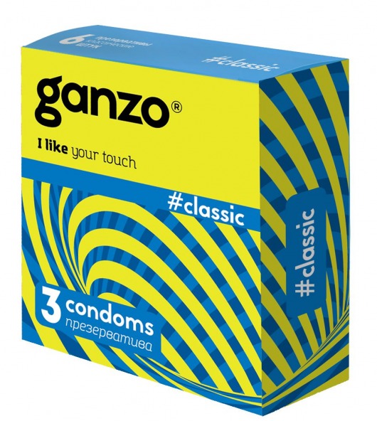 Классические презервативы с обильной смазкой Ganzo Classic - 3 шт. - Ganzo - купить с доставкой в Смоленске