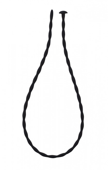 Черный уретральный массажер Glide Medium - 30 см. - Lola Games - купить с доставкой в Смоленске