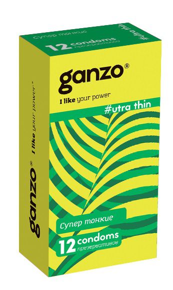 Ультратонкие презервативы Ganzo Ultra thin - 12 шт. - Ganzo - купить с доставкой в Смоленске