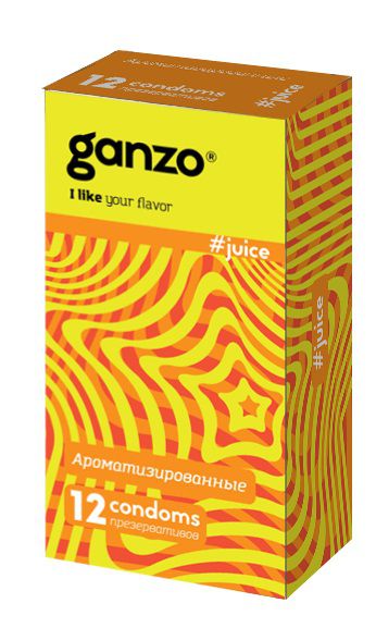 Ароматизированные презервативы Ganzo Juice - 12 шт. - Ganzo - купить с доставкой в Смоленске