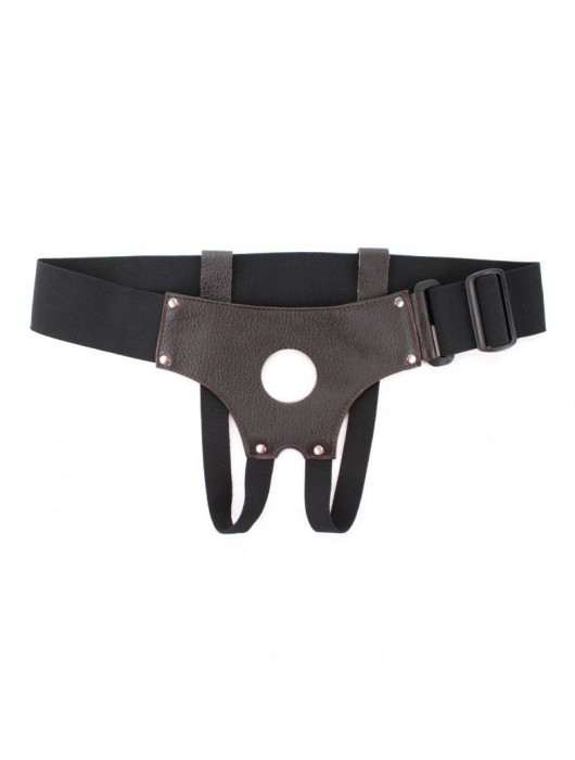 Трусики для страпона коричневого цвета - БДСМ Арсенал - купить с доставкой в Смоленске