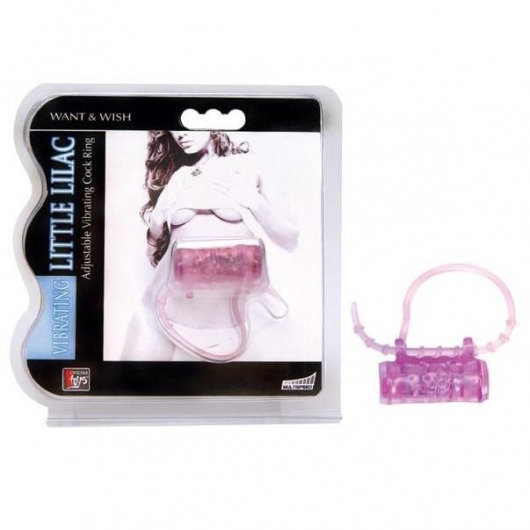Эрекционное кольцо с вибратором LITTLE LILAC - Dream Toys - в Смоленске купить с доставкой