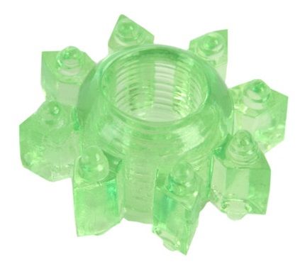 Зеленое эрекционное кольцо-звезда - Toyfa Basic - в Смоленске купить с доставкой