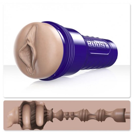 Телесный мастурбатор-вагина Fleshlight Boost Bang - Fleshlight - в Смоленске купить с доставкой