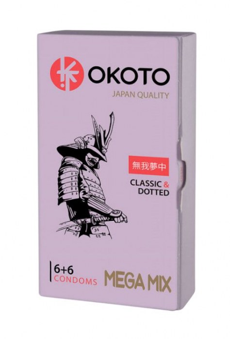 Презервативы OKOTO Mega Mix - 12 шт. - Sitabella - купить с доставкой в Смоленске