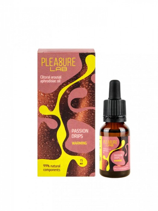 Капли с согревающим эффектом Passion Drips Warming - 15 мл. - Pleasure Lab - купить с доставкой в Смоленске