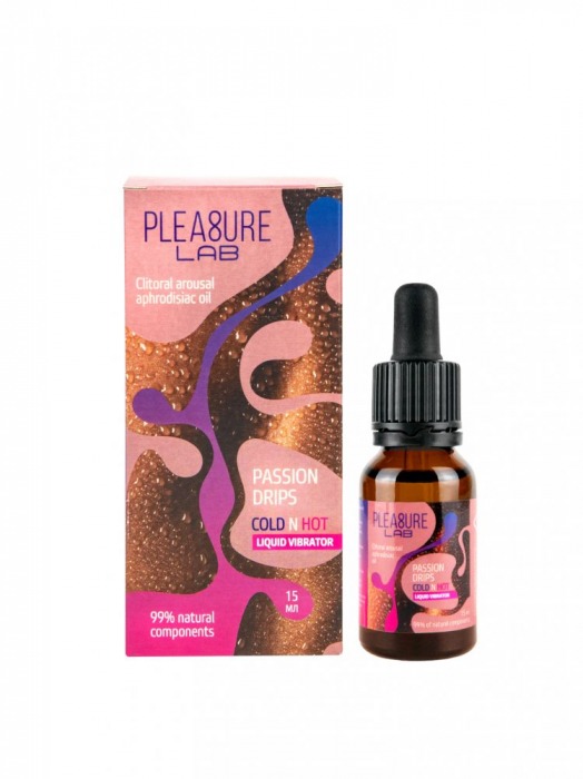 Жидкий вибратор Passion Drips Cold n Hot - 15 мл. - Pleasure Lab - купить с доставкой в Смоленске