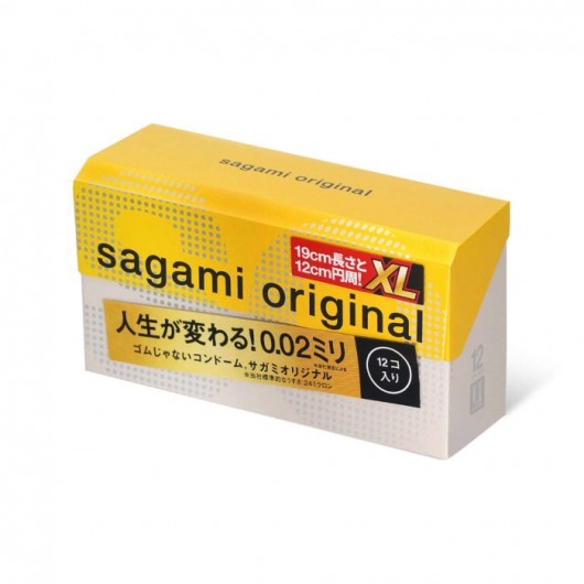 Презервативы увеличенного размера Sagami Original 0.02 XL-size - 12 шт. - Sagami - купить с доставкой в Смоленске