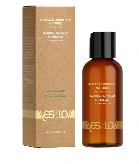 Натуральная массажная смазка Natural Lubricant Orange Blossom - 100 мл. - YESforLOV - купить с доставкой в Смоленске