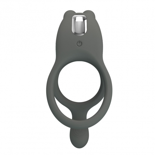 Серое эрекционное виброкольцо Dwayne - Baile - в Смоленске купить с доставкой