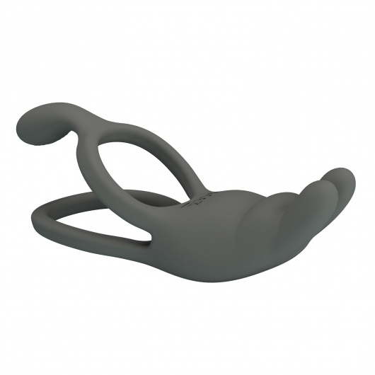 Серое эрекционное виброкольцо Dwayne - Baile - в Смоленске купить с доставкой