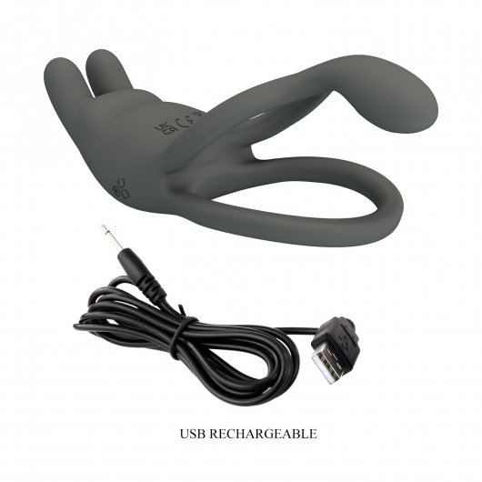 Серое эрекционное виброкольцо Dwayne - Baile - в Смоленске купить с доставкой