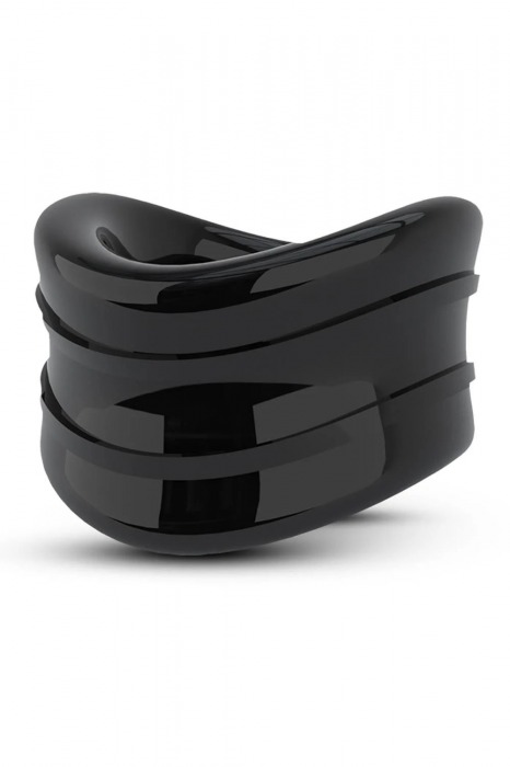 Черное эрекционное кольцо на мошонку Beef Ball Stretcher Snug - Blush Novelties - в Смоленске купить с доставкой