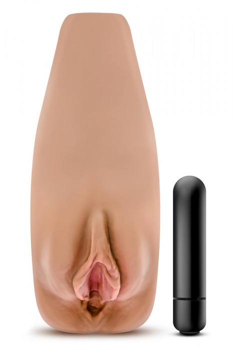 Маструбатор-вагина с вибрацией Soft   Wet Renata Realistic Tan Masturbator - Blush Novelties - в Смоленске купить с доставкой