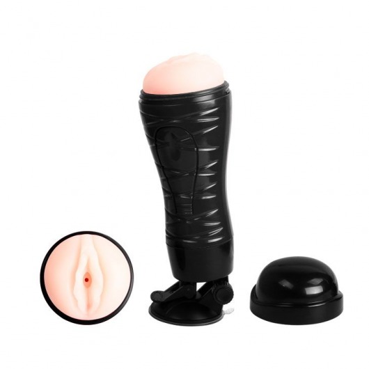 Мастурбатор-вагина Flora с присоской в основании - Baile - в Смоленске купить с доставкой