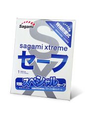 Презерватив Sagami Xtreme Ultrasafe с двойным количеством смазки - 1 шт. - Sagami - купить с доставкой в Смоленске