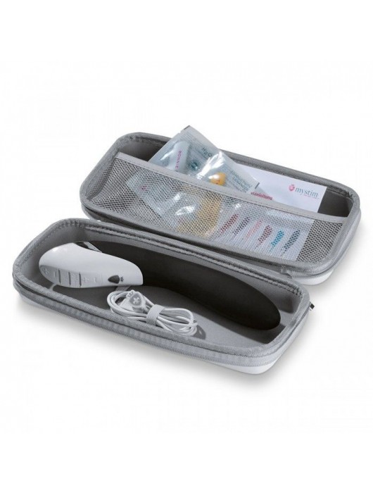 Вибратор с электростимуляцией Sizzling Simon Black Edition - 27 см. - MyStim - купить с доставкой в Смоленске