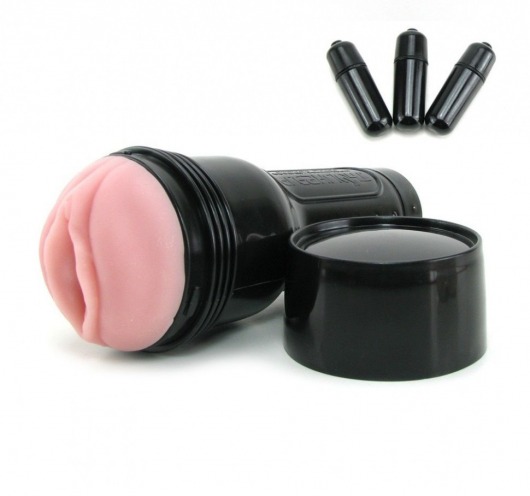 Мастурбатор-вагина Fleshlight - Vibro Pink Lady Touch с вибрацией - Fleshlight - в Смоленске купить с доставкой