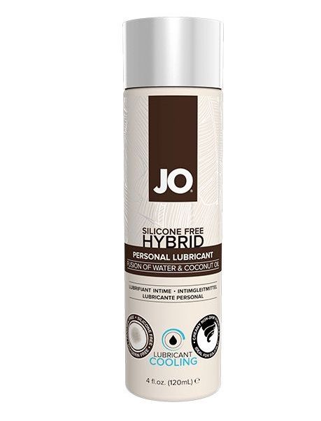 Водно-масляный лубрикант с охлаждающим эффектом JO Silicon free Hybrid Lubricant COOLING - 120 мл. - System JO - купить с доставкой в Смоленске