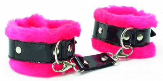 Розовые наручники с мехом BDSM Light - БДСМ Арсенал - купить с доставкой в Смоленске