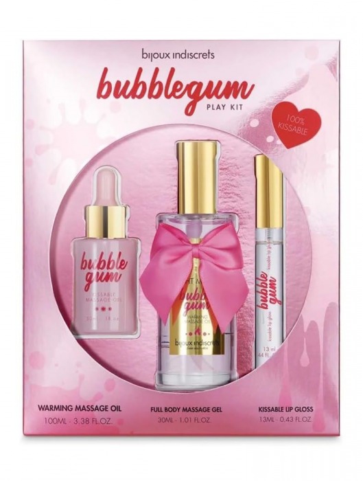 Набор средств для массажа и ласк Bubblegum Play Kit - Bijoux Indiscrets - купить с доставкой в Смоленске