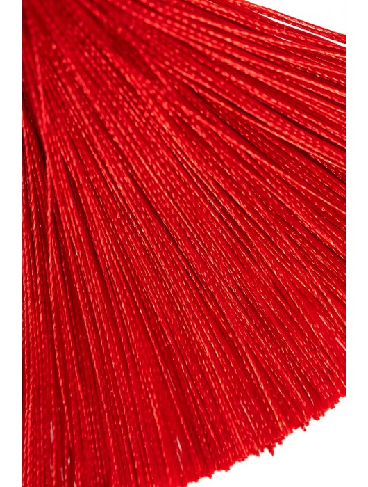 Зажимы на соски «Прищепки» с красными кисточками из шелка - Pecado - купить с доставкой в Смоленске