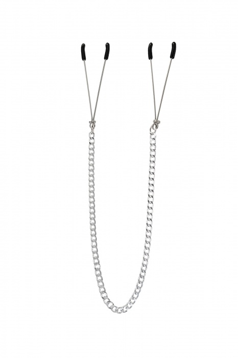 Зажимы на соски «Вилки» на цепочке - Pecado - купить с доставкой в Смоленске