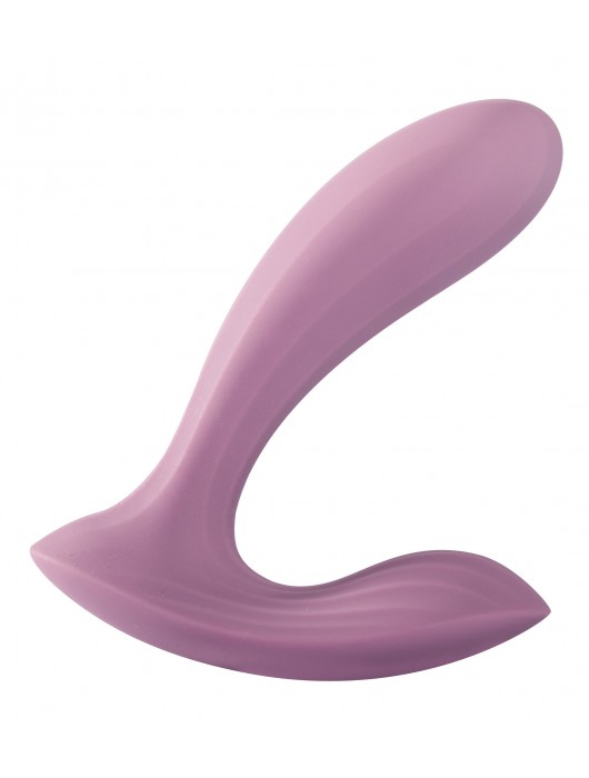 Розовый интерактивный вибромассажер Erica - Svakom