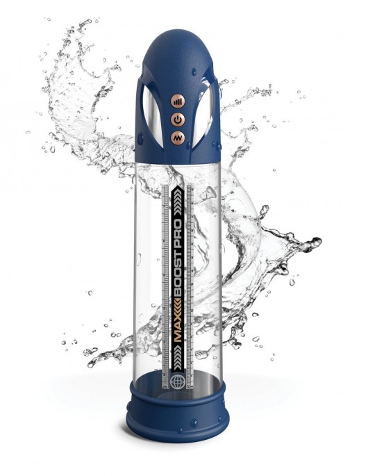 Синяя вакуумная автоматическая помпа Max Boost Pro Flow - Pipedream - в Смоленске купить с доставкой