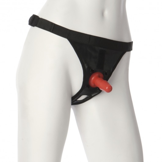 Трусики со штырьком для фиксации насадок Ultra Harness with Plug - Doc Johnson - купить с доставкой в Смоленске