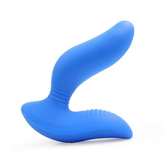 Синий вибромассажер простаты 3,5’’ Curve P-spot Massager - 12 см. - Erokay - в Смоленске купить с доставкой
