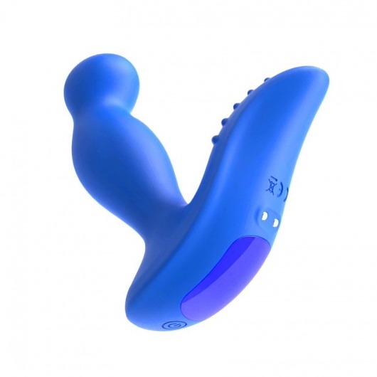 Синий вибромассажер простаты 3,5’’ Remote Control P-spot Massager - 12,5 см. - Erokay - в Смоленске купить с доставкой