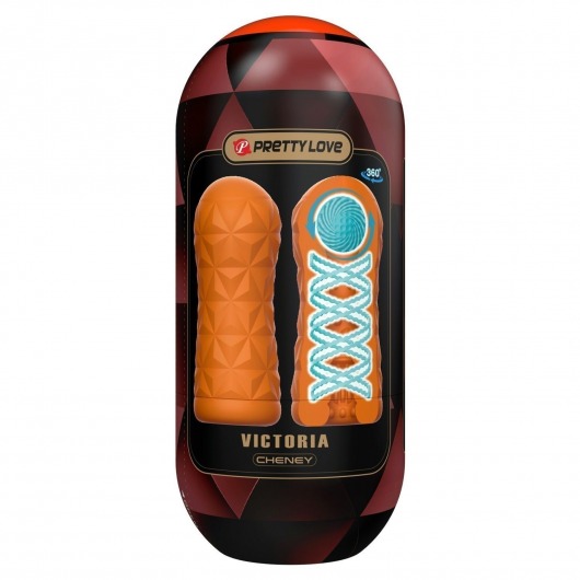 Оранжевый мастурбатор Victoria - Baile - в Смоленске купить с доставкой