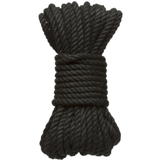 Черная верёвка для связывания и фиксации Bind Tie - 9,14 м. - Doc Johnson - купить с доставкой в Смоленске