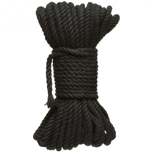 Черная верёвка для связывания и фиксации Bind Tie - 15,24 м. - Doc Johnson - купить с доставкой в Смоленске