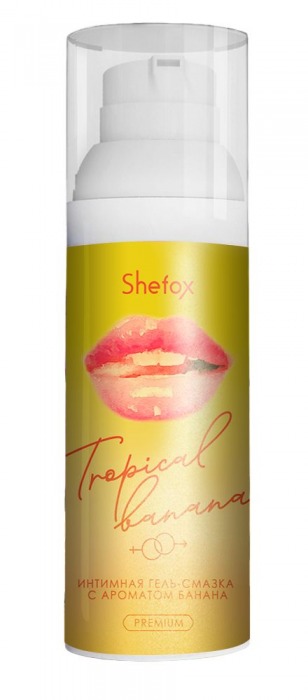 Интимная гель-смазка Shefox Premium «Тропический банан» - 50 мл. - Shefox - купить с доставкой в Смоленске