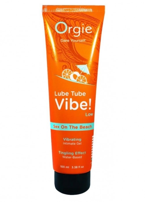 Гель с эффектом вибрации Lube Tube Vibe Low Sex On The Beach - 100 мл. - ORGIE - купить с доставкой в Смоленске