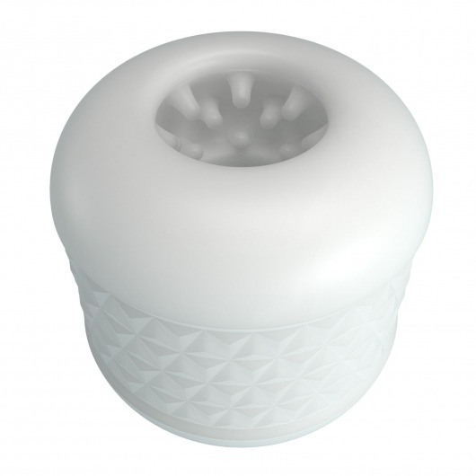 Белый сквозной мастурбатор Crystle - Baile - в Смоленске купить с доставкой