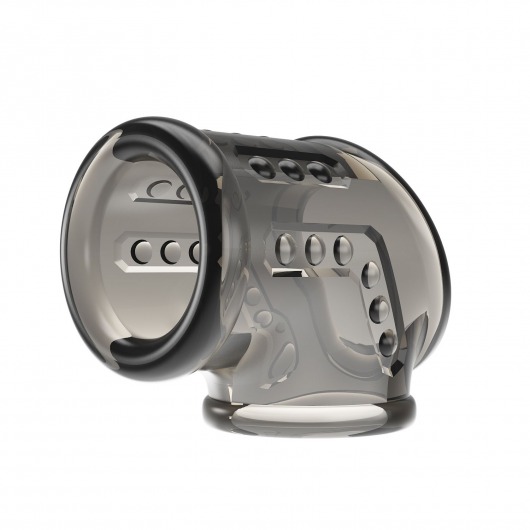 Дымчатая насадка на пенис и мошонку - Baile - в Смоленске купить с доставкой